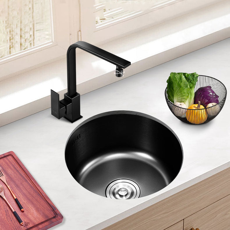 Contemporary Style Kitchen Sink Stainless Steel Kitchen Sink with Single Bowl