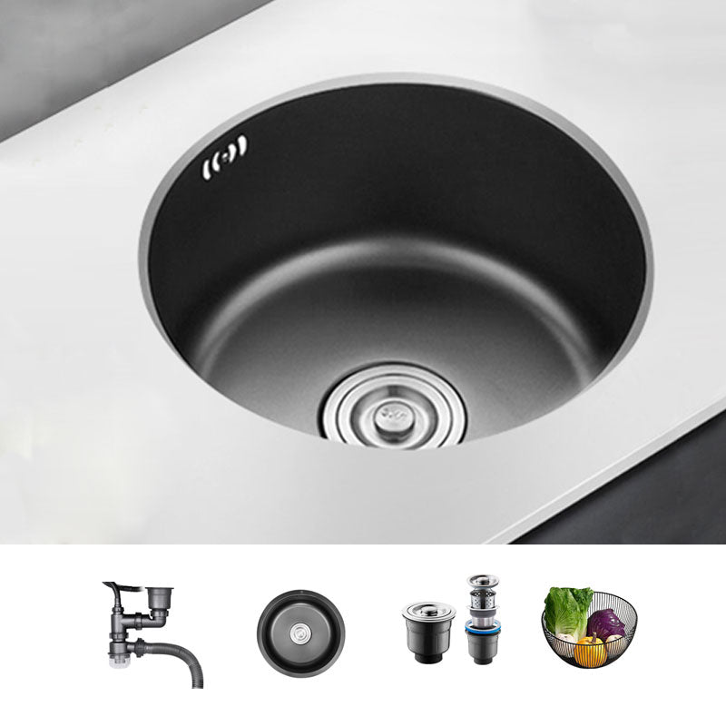 Contemporary Style Kitchen Sink Stainless Steel Kitchen Sink with Single Bowl