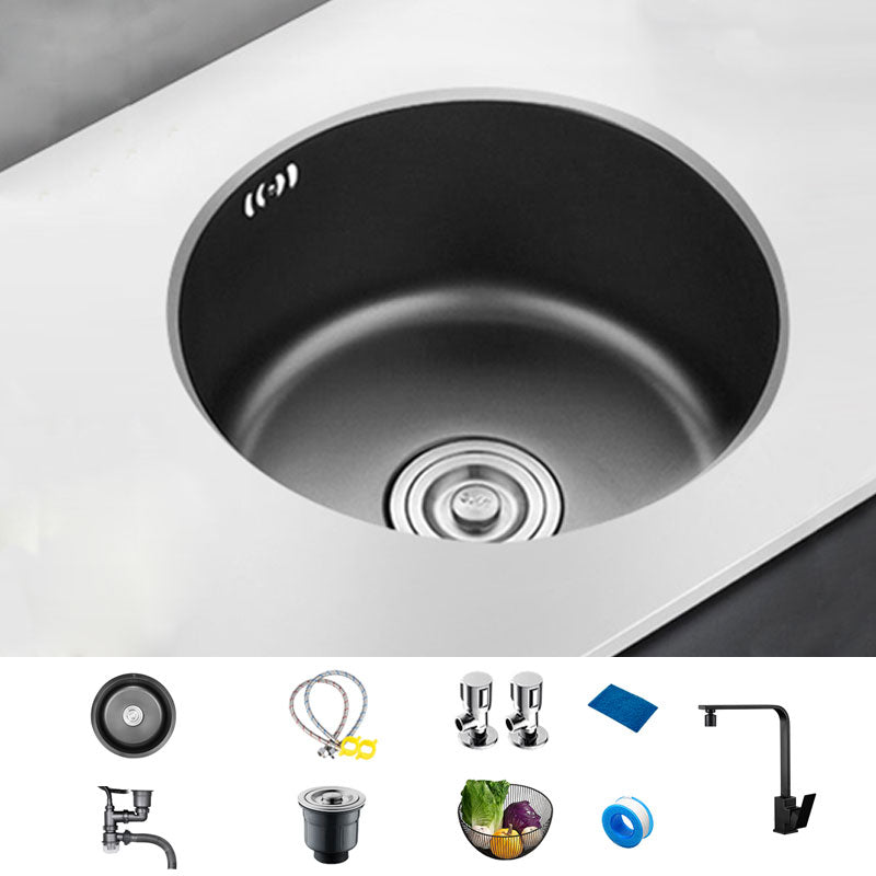 Contemporary Style Kitchen Sink Stainless Steel Kitchen Sink with Single Bowl