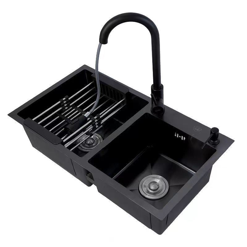 Contemporary Style Kitchen Sink Stainless Steel Kitchen Sink without Faucet