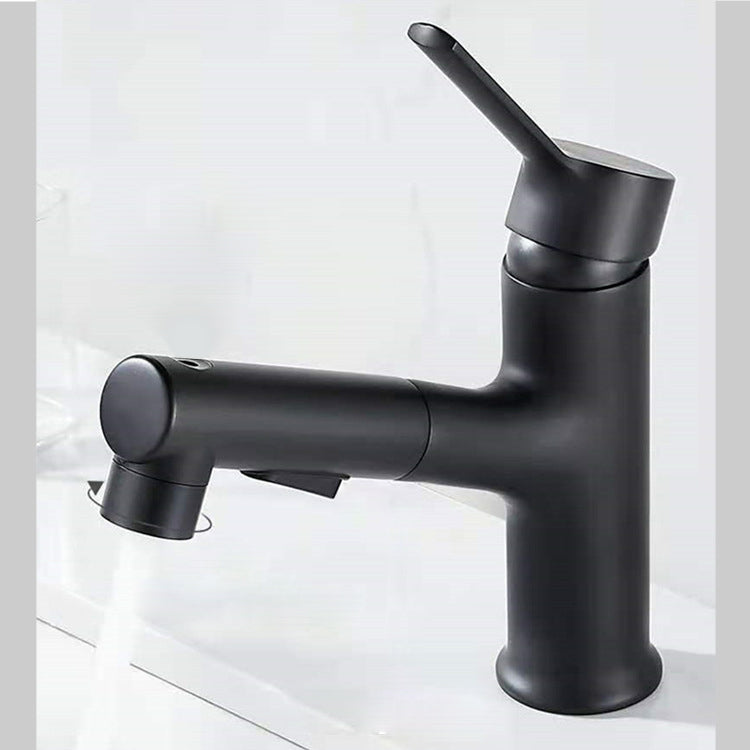 Contemporary Sink Faucet Pure Color Low Arc Vessel Sink Faucet for Bathroom