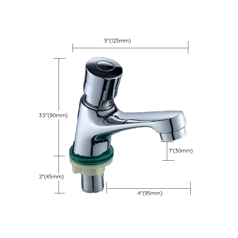 Modern Vessel Faucet Brass 1-Handle Low Arc Vessel Faucet for Home
