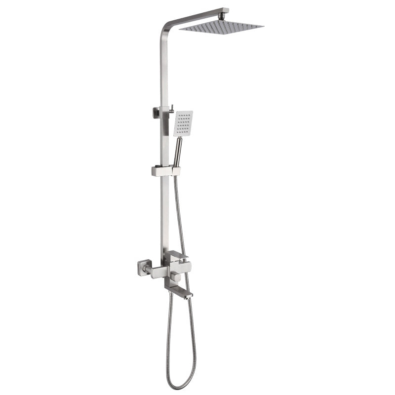 Modern Shower System Stainless Steel Temperature Control Wall Mounted Shower Set