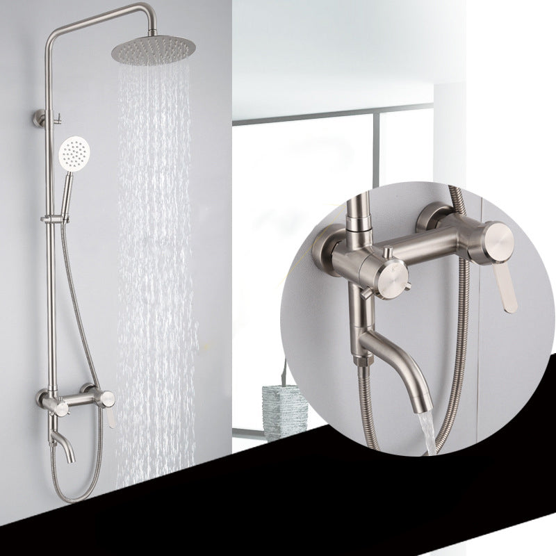 Modern Shower System Stainless Steel Adjustable Shower Head Shower Trim