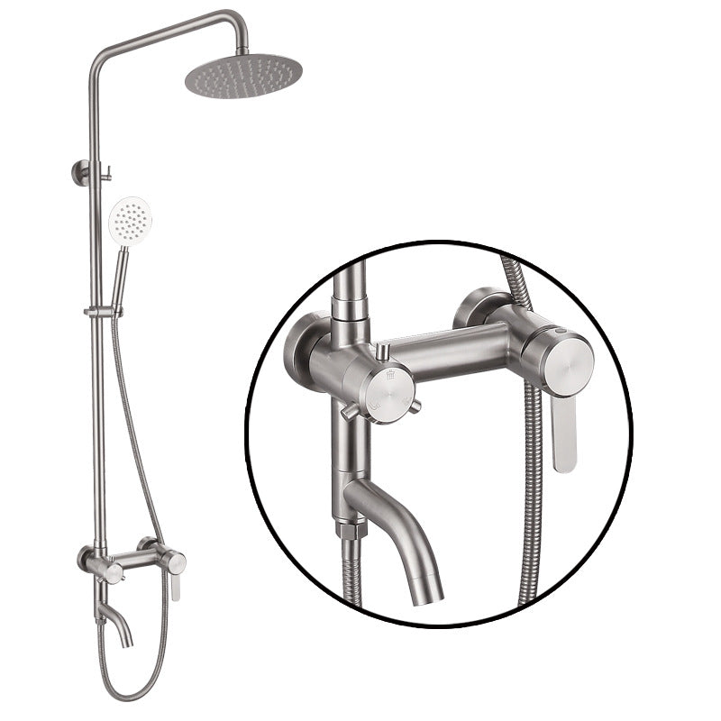 Modern Shower System Stainless Steel Adjustable Shower Head Shower Trim