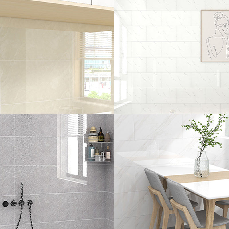 PVC Rectangular Peel & Stick Subway Tile Kitchen and Bathroom Backsplash