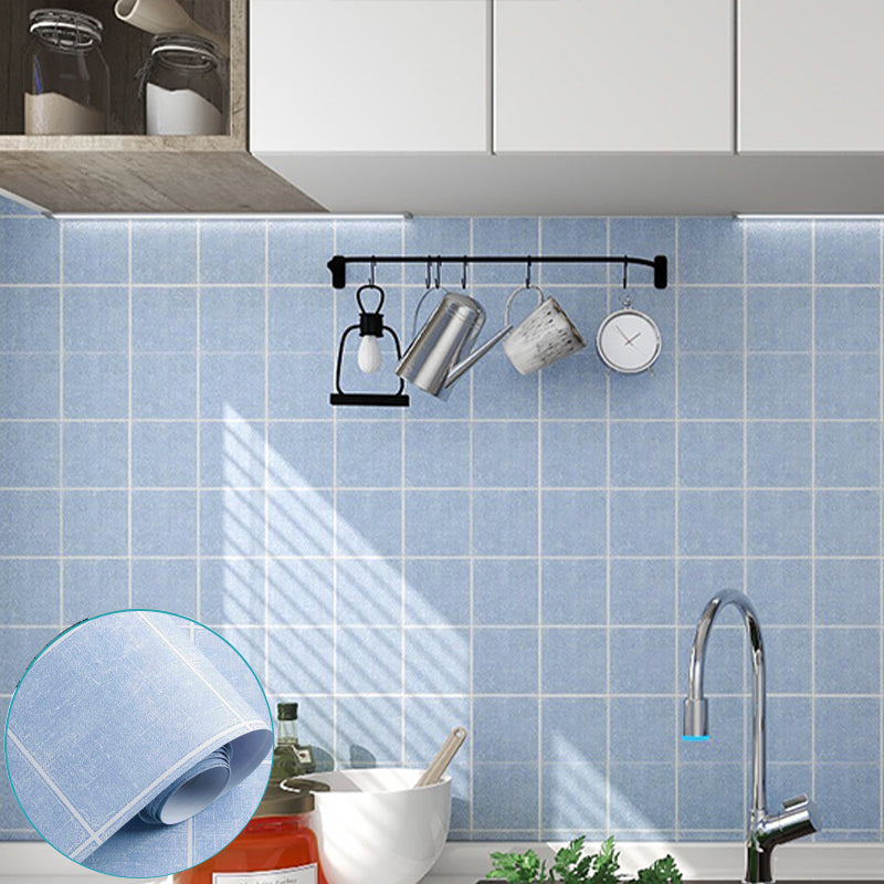 Modern Peel and Stick Tiles Plastic Mosaic Tile Peel & Stick Field Tile for Kitchen