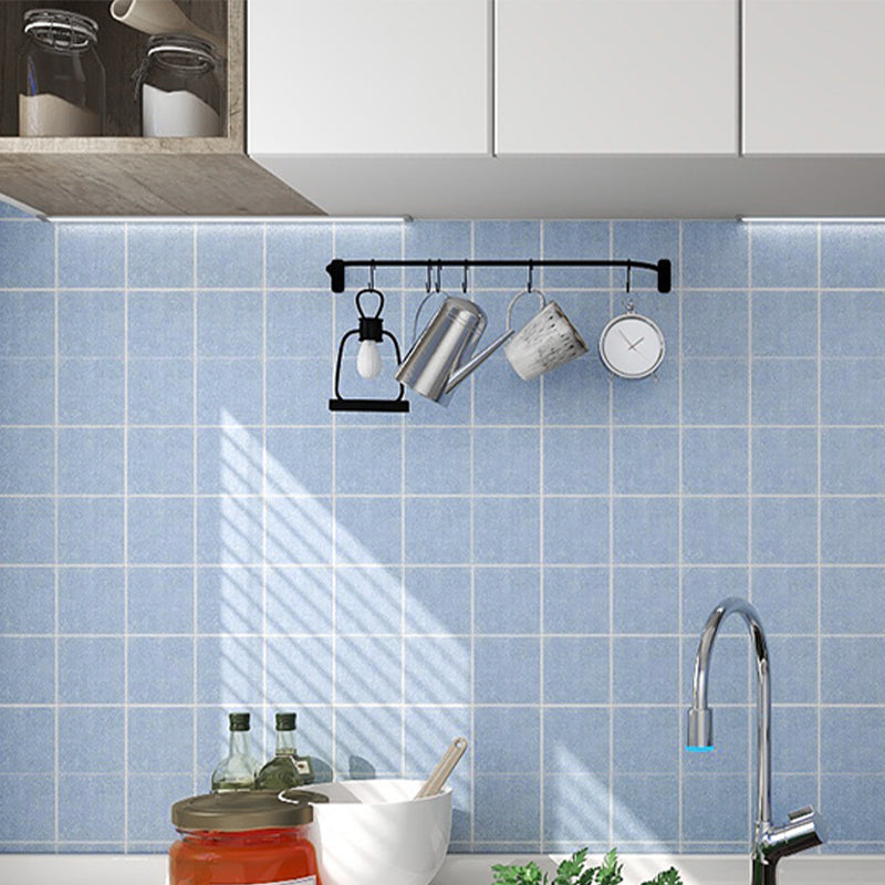 Modern Peel and Stick Tiles Plastic Mosaic Tile Peel & Stick Field Tile for Kitchen