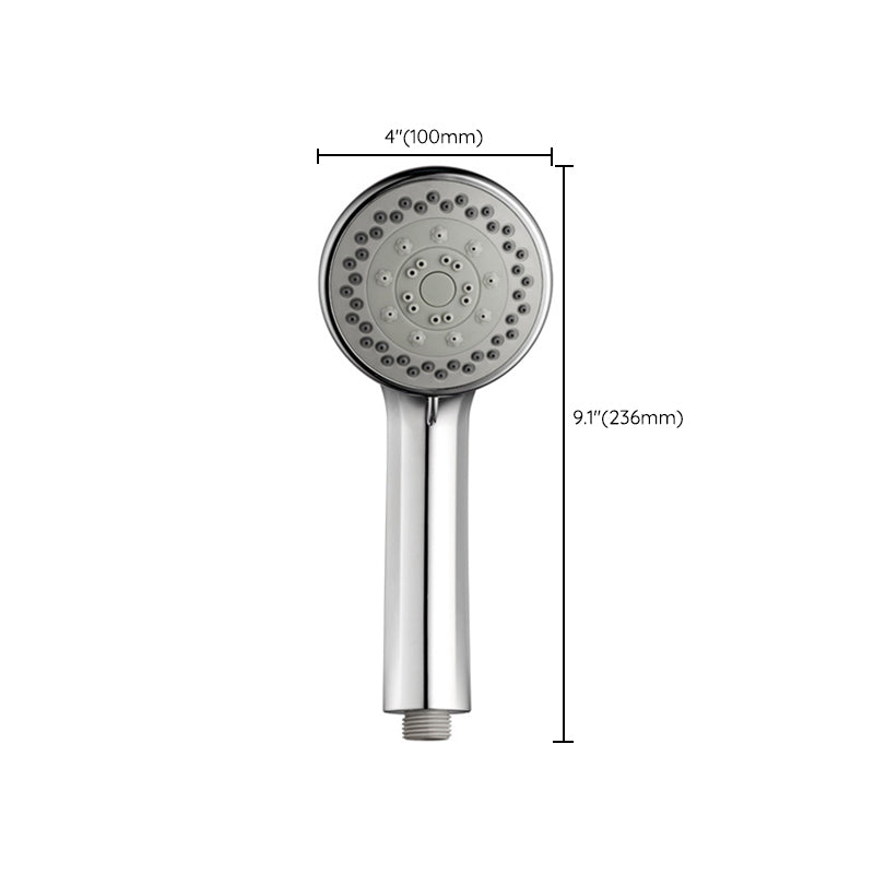 Single Dual Shower Head Square High Arch Shower Head Combo in Chrome