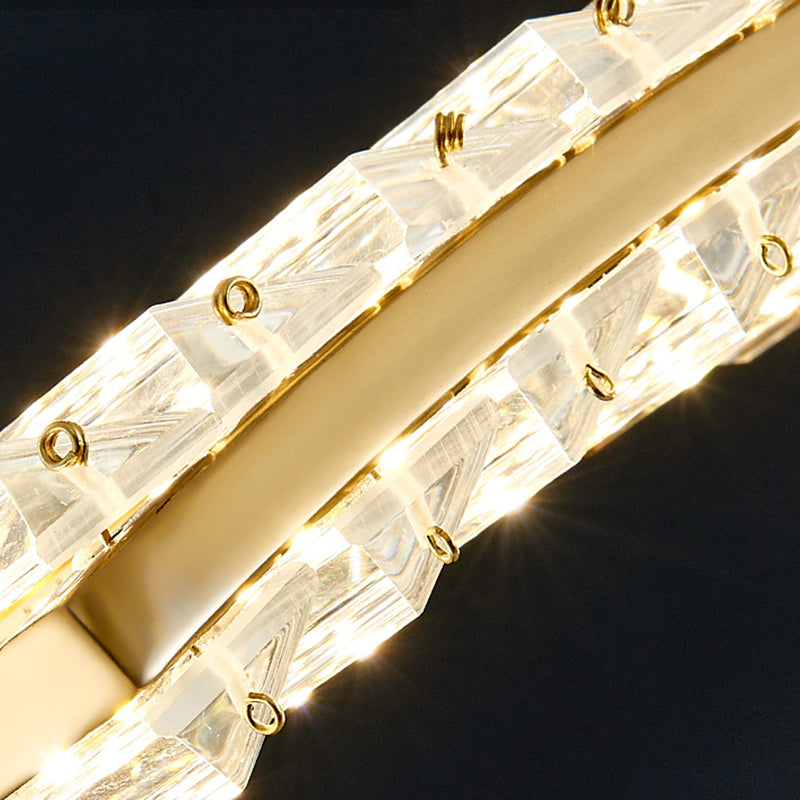 Modern Style Wave Shape Island Pendants Crystal Pendant Lights for Dining Room