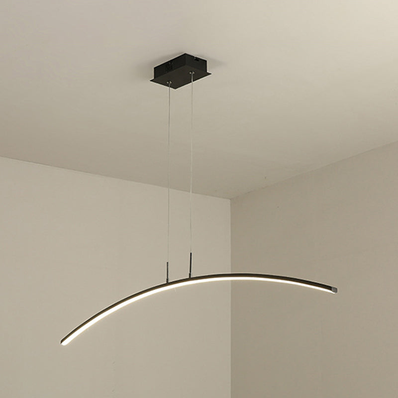 Modernism LED Ceiling Light Black/White Kitchen Island Lighting for Foyer