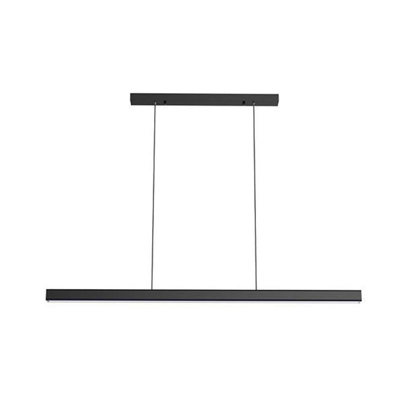 Modern Island Hanging Lighting Fixtures 1 Light Hanging Lamp Kit in Black