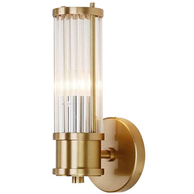 Modern Simple Golden Vanity Light Cylinder Shape Vanity Lamp for Shower Room