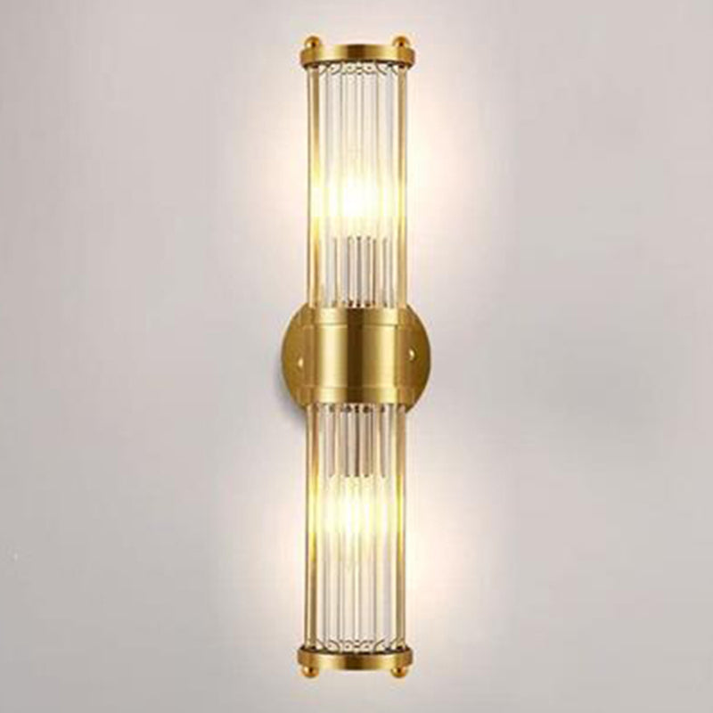 Modern Simple Golden Vanity Light Cylinder Shape Vanity Lamp for Shower Room