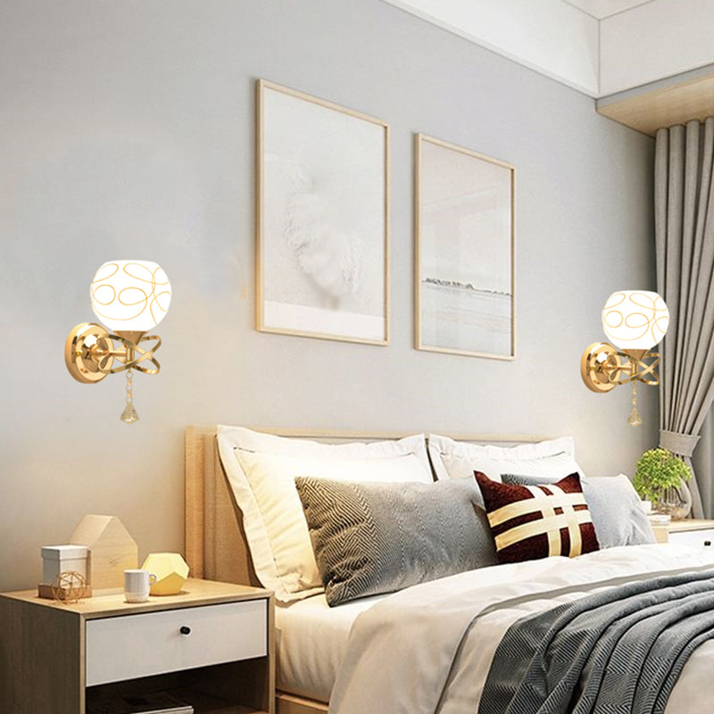 Modern Simple Iron Vanity Light Ball Shape Vanity Lamp for Living Room