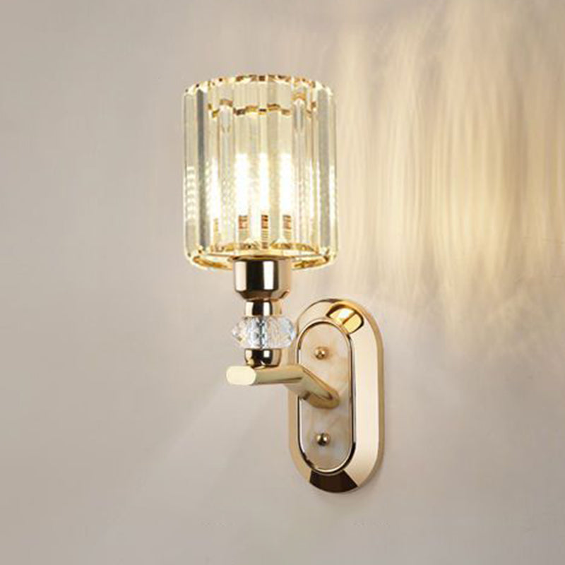 Modern Simple Crystal Vanity Light Geometry Shape Vanity Lamp for Shower Room