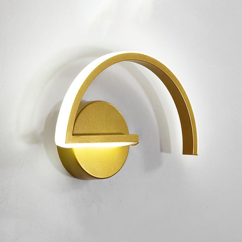 Contemporary Bath Vanity Lighting Polish Finish Wall Light for Bathroom