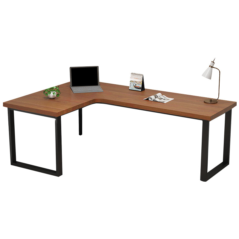 Industrial Solid Wooden Writing Desk L-Shape Office Desk for Office