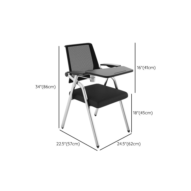 Contemporary Style Conference Chair Metal Frame Office Chair with Arm