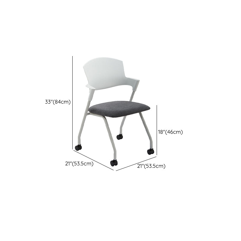 Modern Style Conference Chair Metal Frame Office Chair with Arm