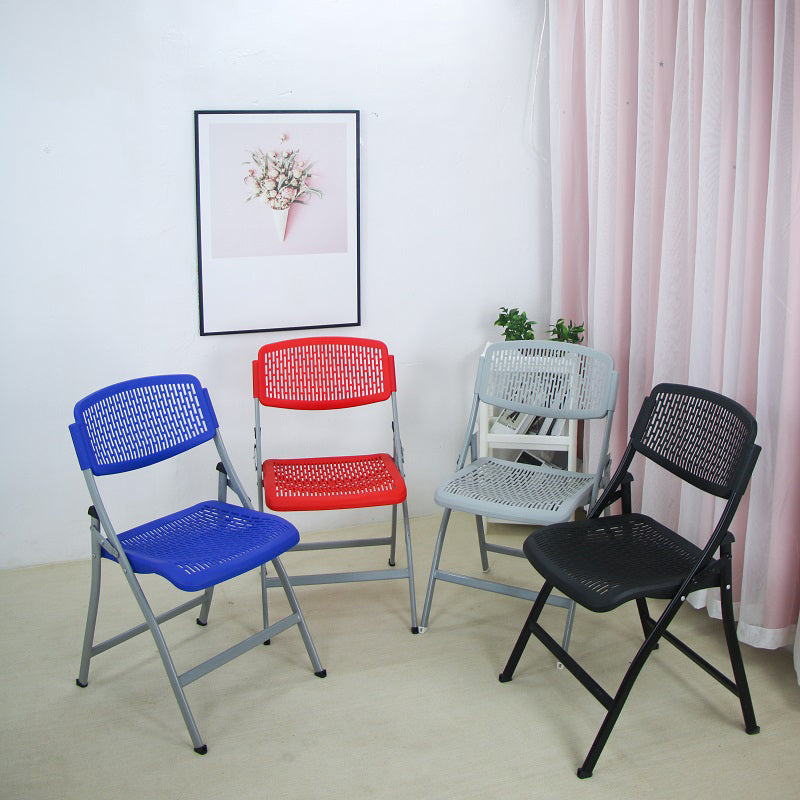 Plastic Office Chair Metal Frame Contemporary Office Chair without Arm