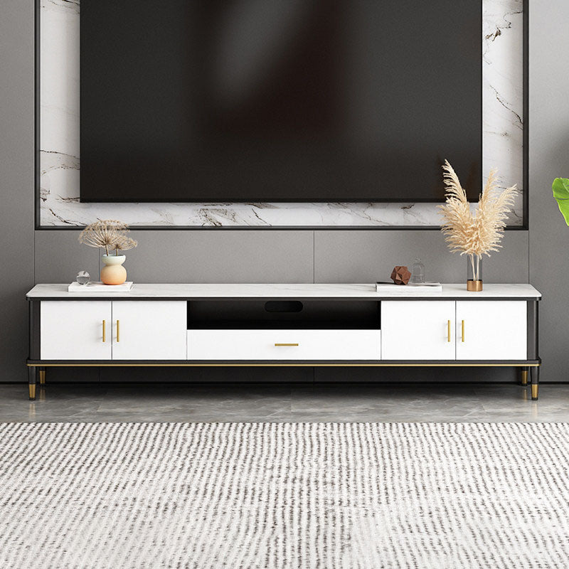 Modern TV Stand Console Open Storage TV Console for Living Room