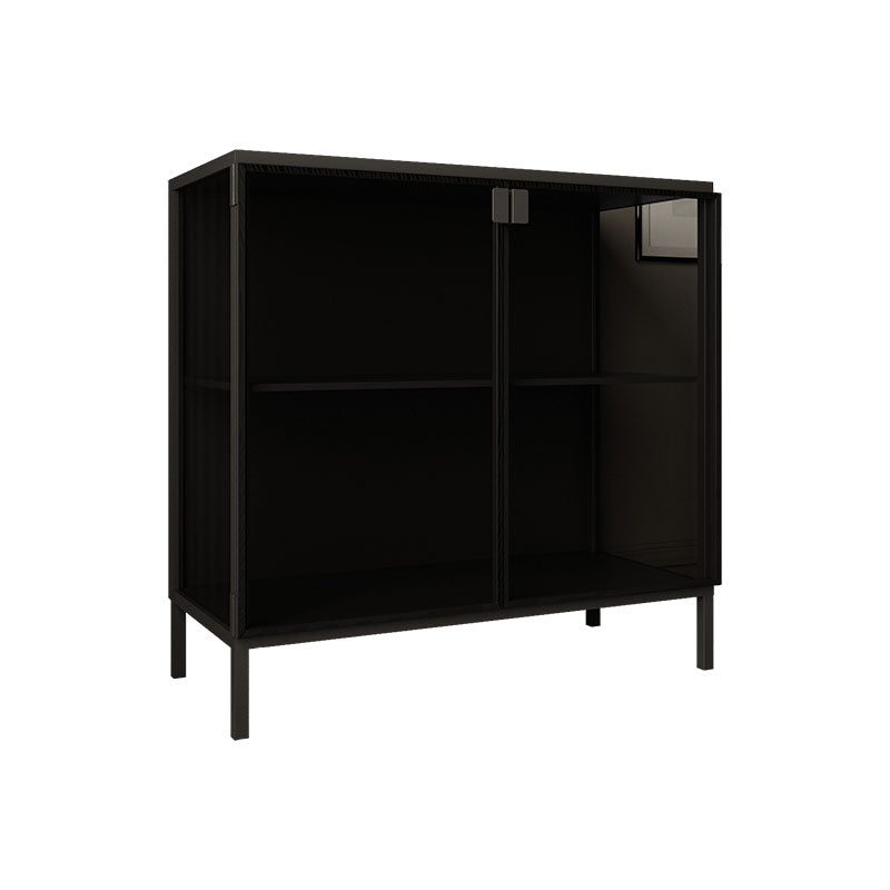 Modern China Cabinet Metal Storage Cabinet with Doors for Living Room