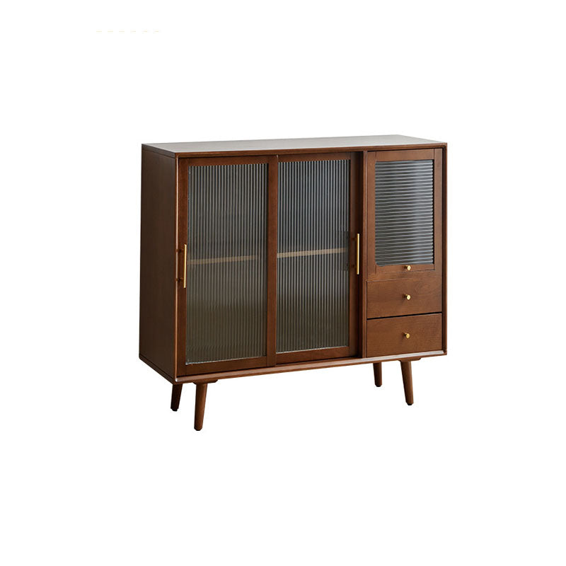 Contemporary Display Stand Beech Storage Cabinet for Dining Room