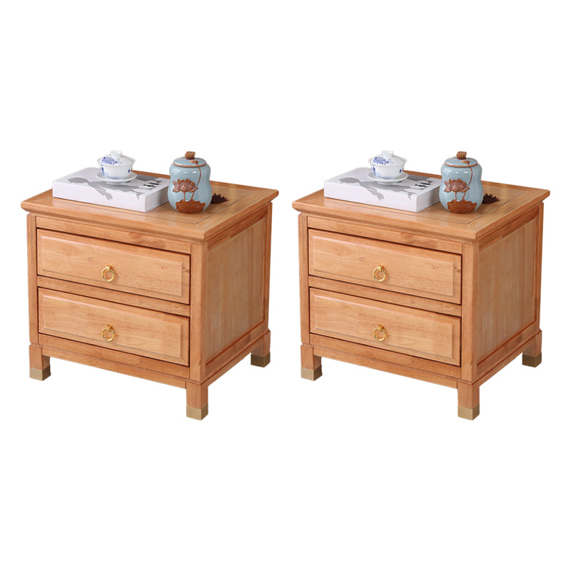 Traditional Accent Table Nightstand Antique Finish Drawer Storage Bed Nightstand