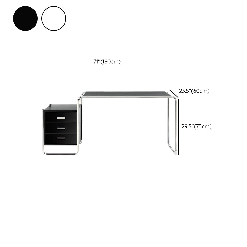 Contemporary Wooden Office Desk Rectangular Writing Desk for Office