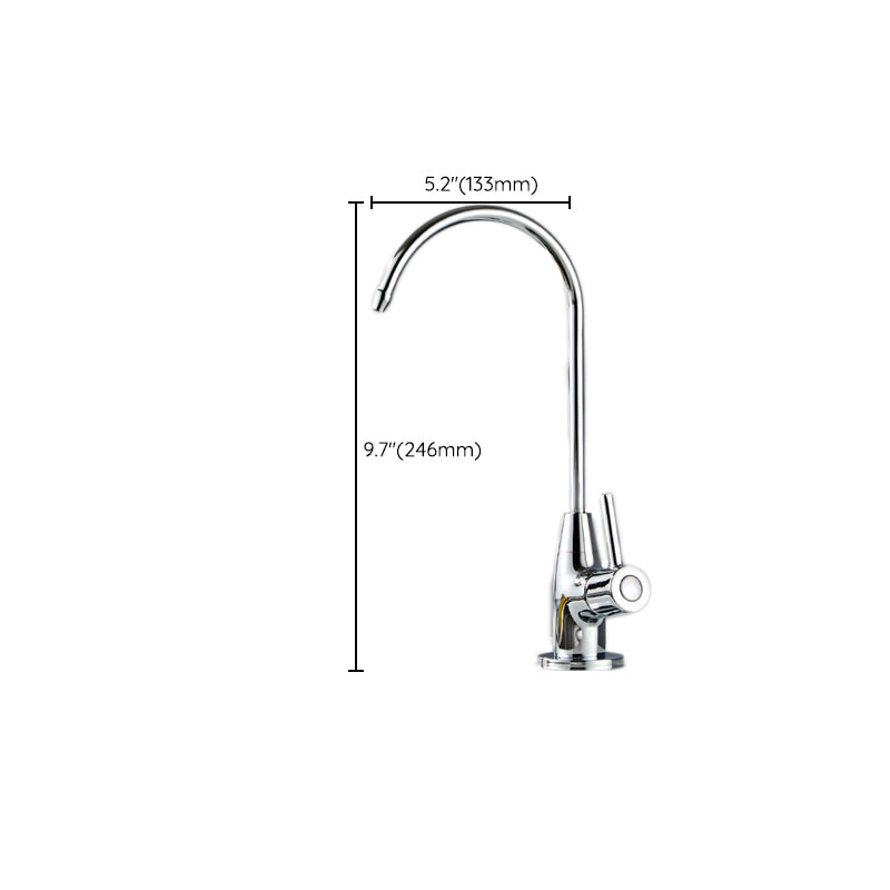 Modern High-Arc Kitchen Faucet Stainless Steel Swivel Spout Standard Kitchen Faucets