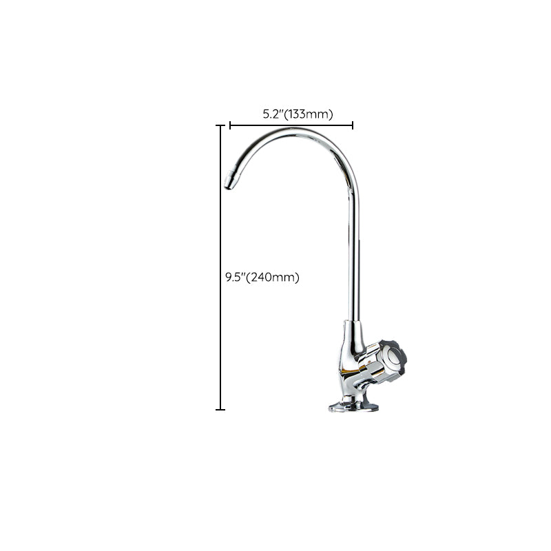 Modern High-Arc Kitchen Faucet Stainless Steel Swivel Spout Standard Kitchen Faucets