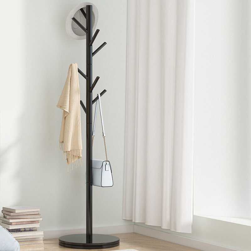 Wooden Entrance Hall Tree Modern Style Simple Home Floor Coat Rack