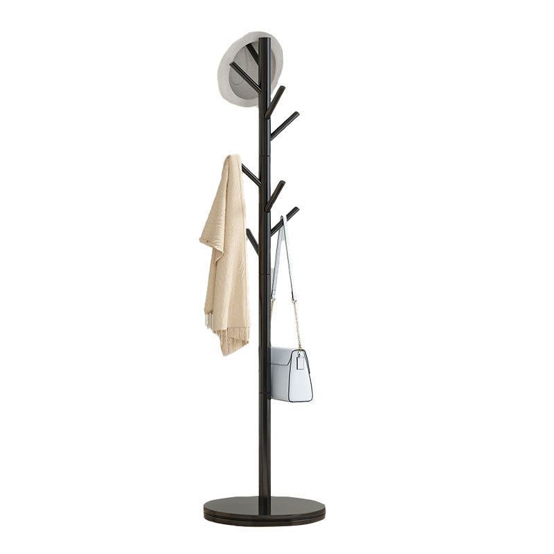 Wooden Entrance Hall Tree Modern Style Simple Home Floor Coat Rack