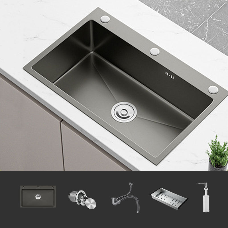 Corrosion Resistant Kitchen Sink Stainless Steel Modern Style Kitchen Sink