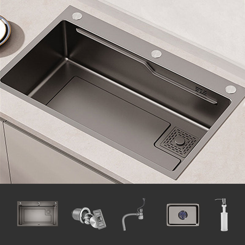 Corrosion Resistant Kitchen Sink Stainless Steel Modern Style Kitchen Sink