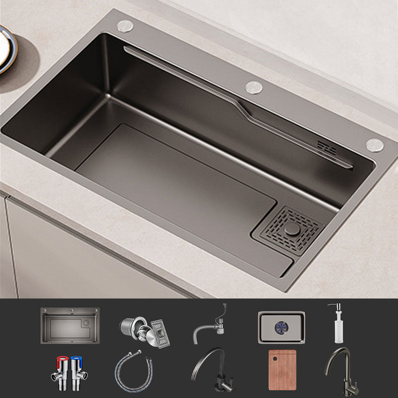 Corrosion Resistant Kitchen Sink Stainless Steel Modern Style Kitchen Sink