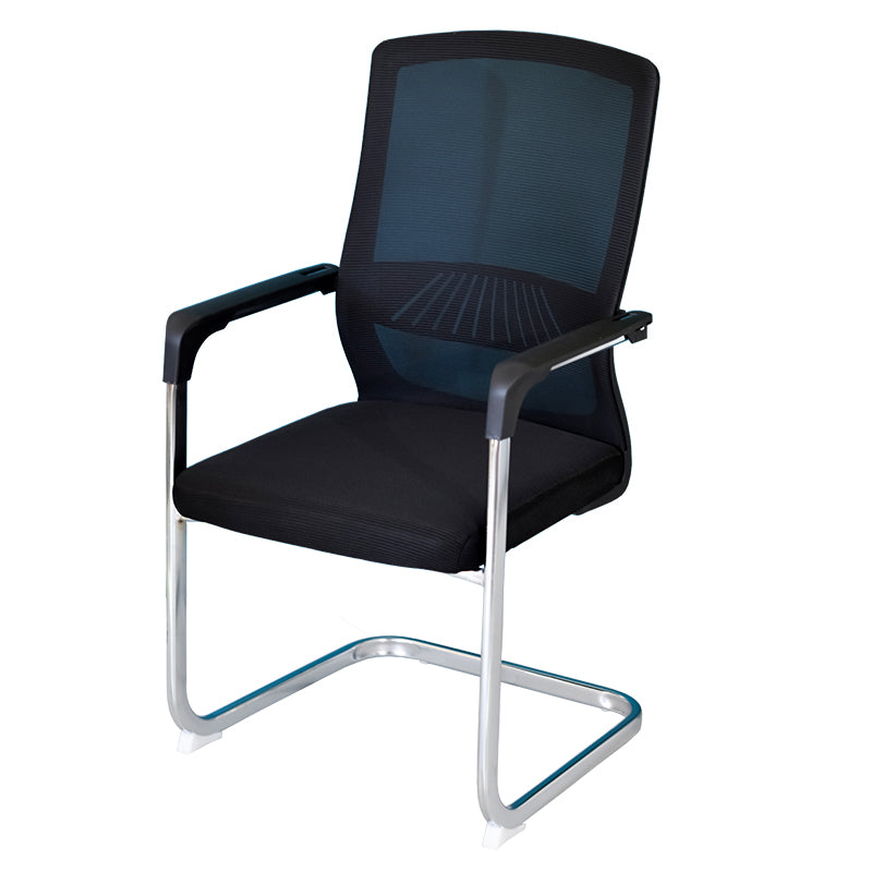 Ergonomic Mesh Desk Chair Contemporary Metal Office Chair with Arm