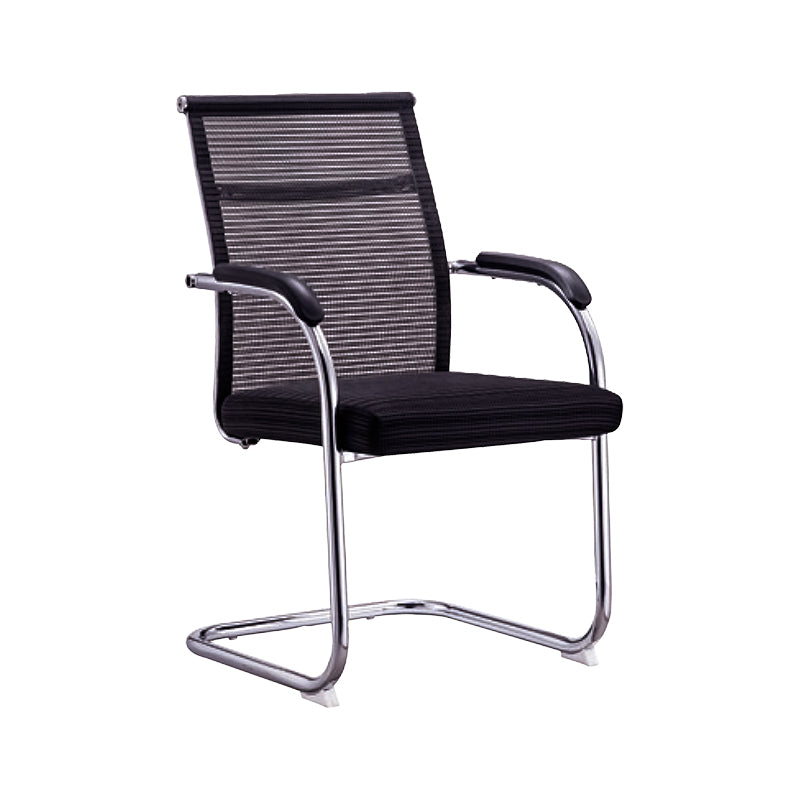 Ergonomic Mesh Desk Chair Contemporary Metal Office Chair with Arm