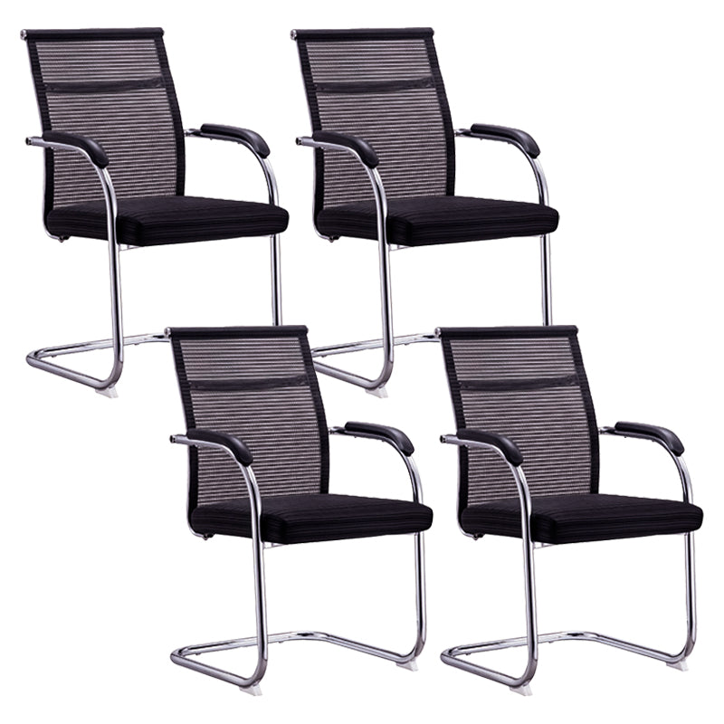 Ergonomic Mesh Desk Chair Contemporary Metal Office Chair with Arm