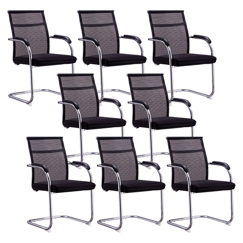 Ergonomic Mesh Desk Chair Contemporary Metal Office Chair with Arm