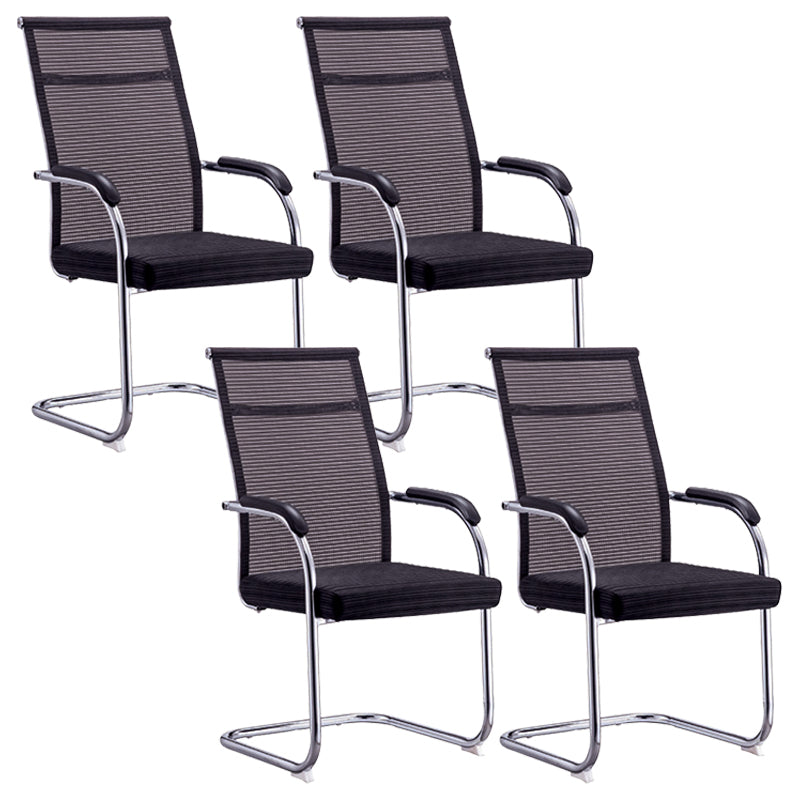 Ergonomic Mesh Desk Chair Contemporary Metal Office Chair with Arm