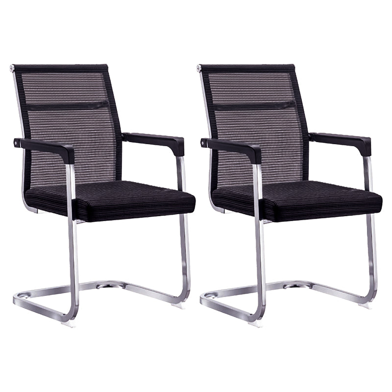 Ergonomic Mesh Desk Chair Contemporary Metal Office Chair with Arm