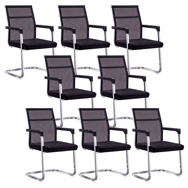 Ergonomic Mesh Desk Chair Contemporary Metal Office Chair with Arm