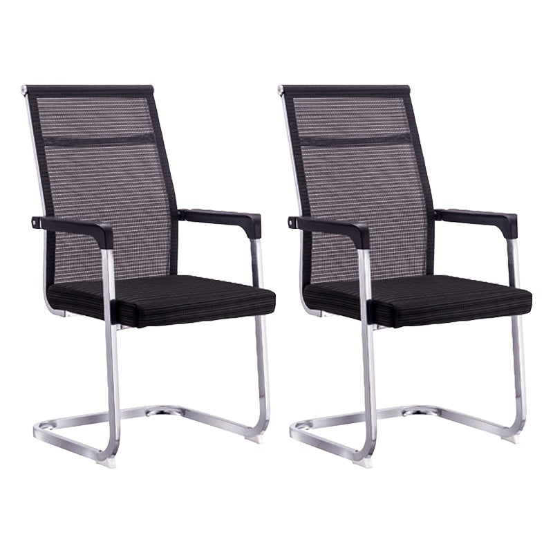 Ergonomic Mesh Desk Chair Contemporary Metal Office Chair with Arm