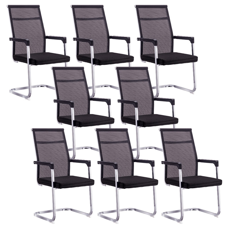 Ergonomic Mesh Desk Chair Contemporary Metal Office Chair with Arm