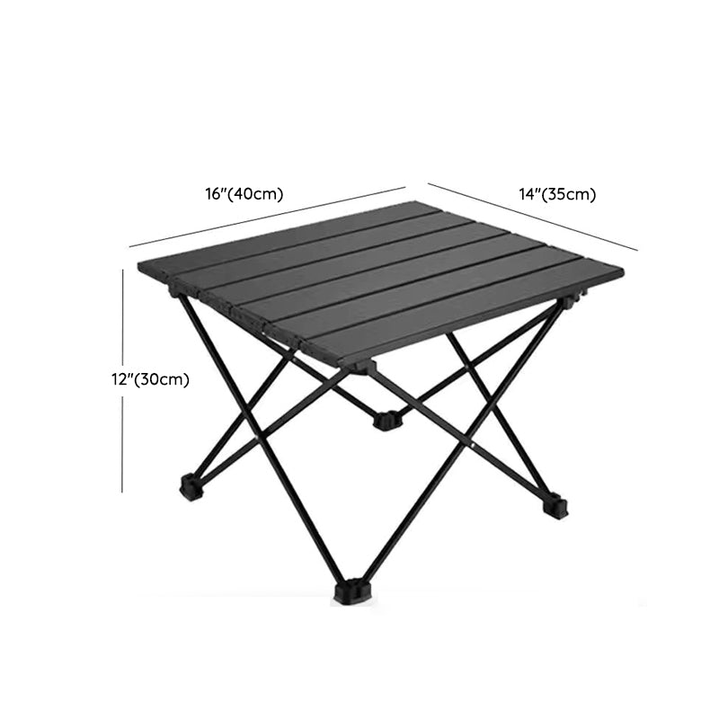 Industrial Patio Table Rectangle Wood Foldable Camping Table