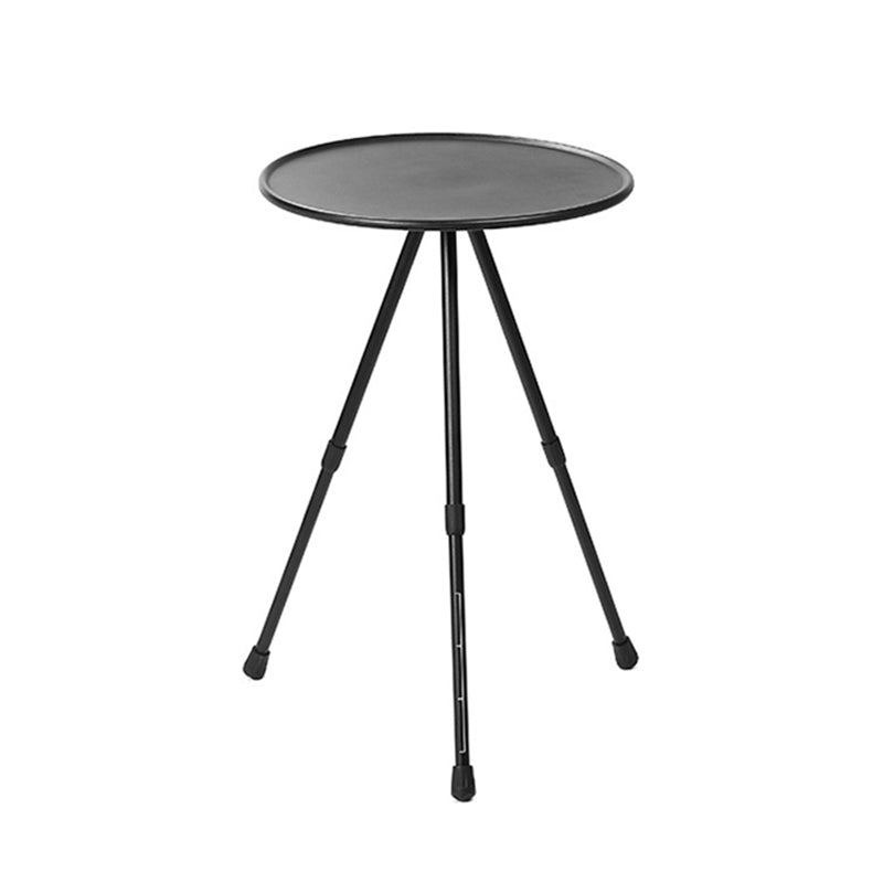 14" Wide Industrial Patio Table Round Aluminum Foldable Side Table