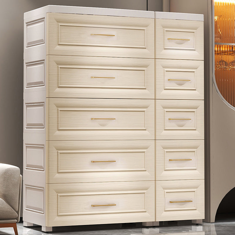 Plastic Youth Armoire with Drawer Contemporary Bedroom Armoire