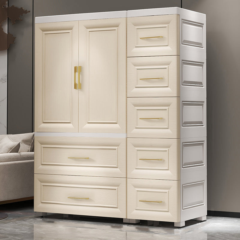 Plastic Youth Armoire with Drawer Contemporary Bedroom Armoire